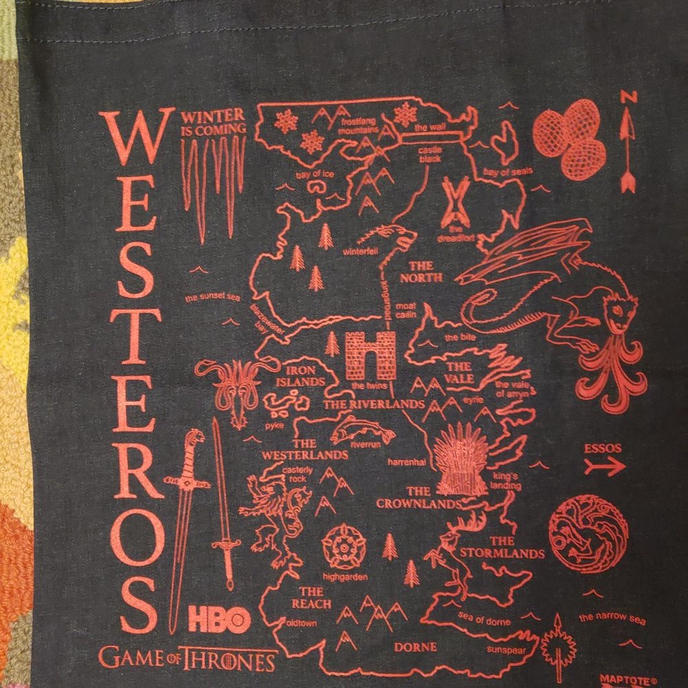 🐲🐉Host Pick🐉🐲Game of Thrones Denim Tote Bag New w/Tag 17.5 x 15
